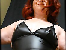 Black andquot;Wet Lookandquot; Mini Dress