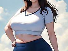 An incredibly seductive older woman showcases her skills