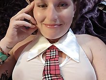 Super Sexy Smoking Hot Schoolgirl Outfit Shoot